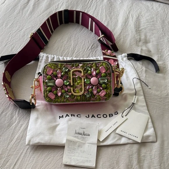 Marc Jacobs Bags Marc Jacobs Pink And Green Embellished